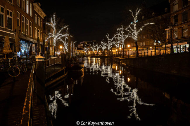 Kerst verlichting in Leiden