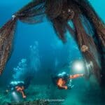 Duikers-bergen-visnetten-Griekenland-Ghost Diving