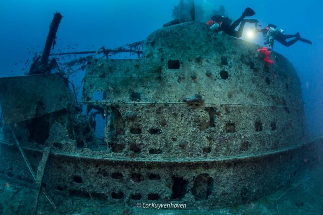 HMS Perseus-onderzeeer-duikers-Griekenland