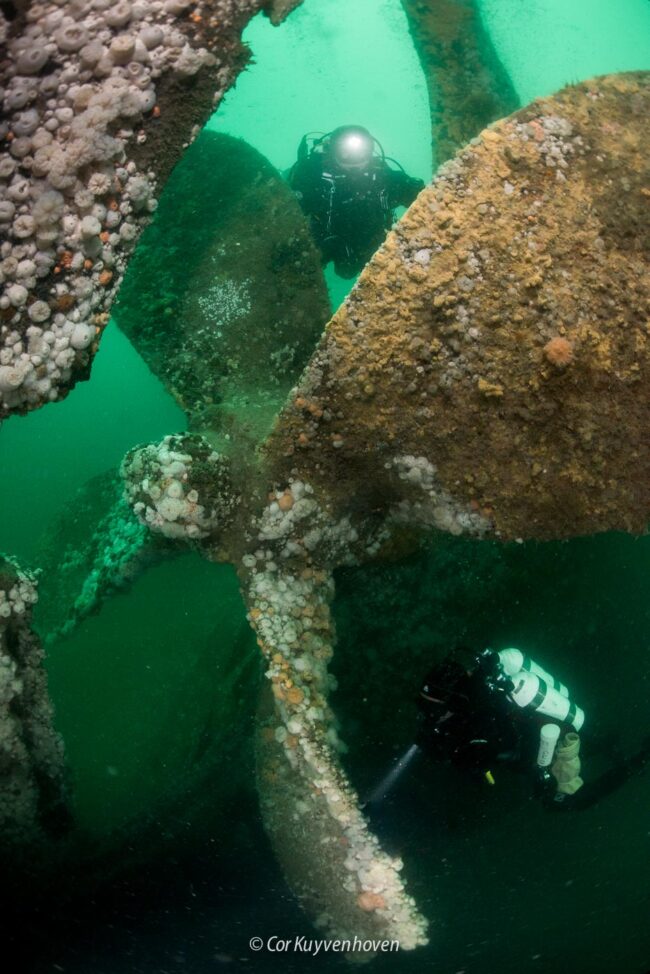 Nautilus-wrak-gezonken-schip-Noordzee
