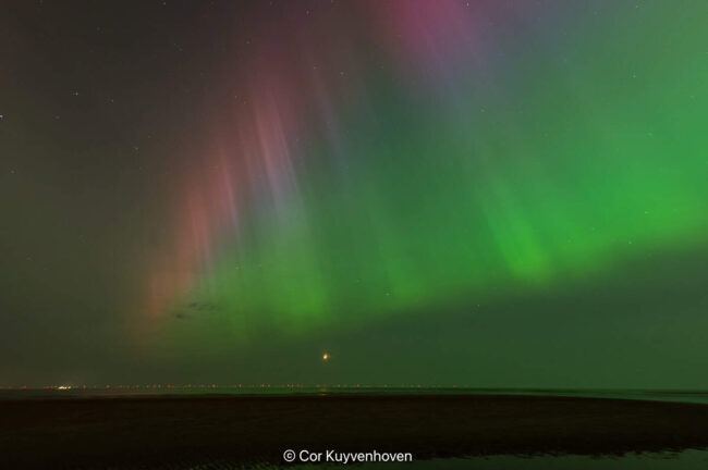 Noorderlicht aan de Noordzee. Katwijk aan zee